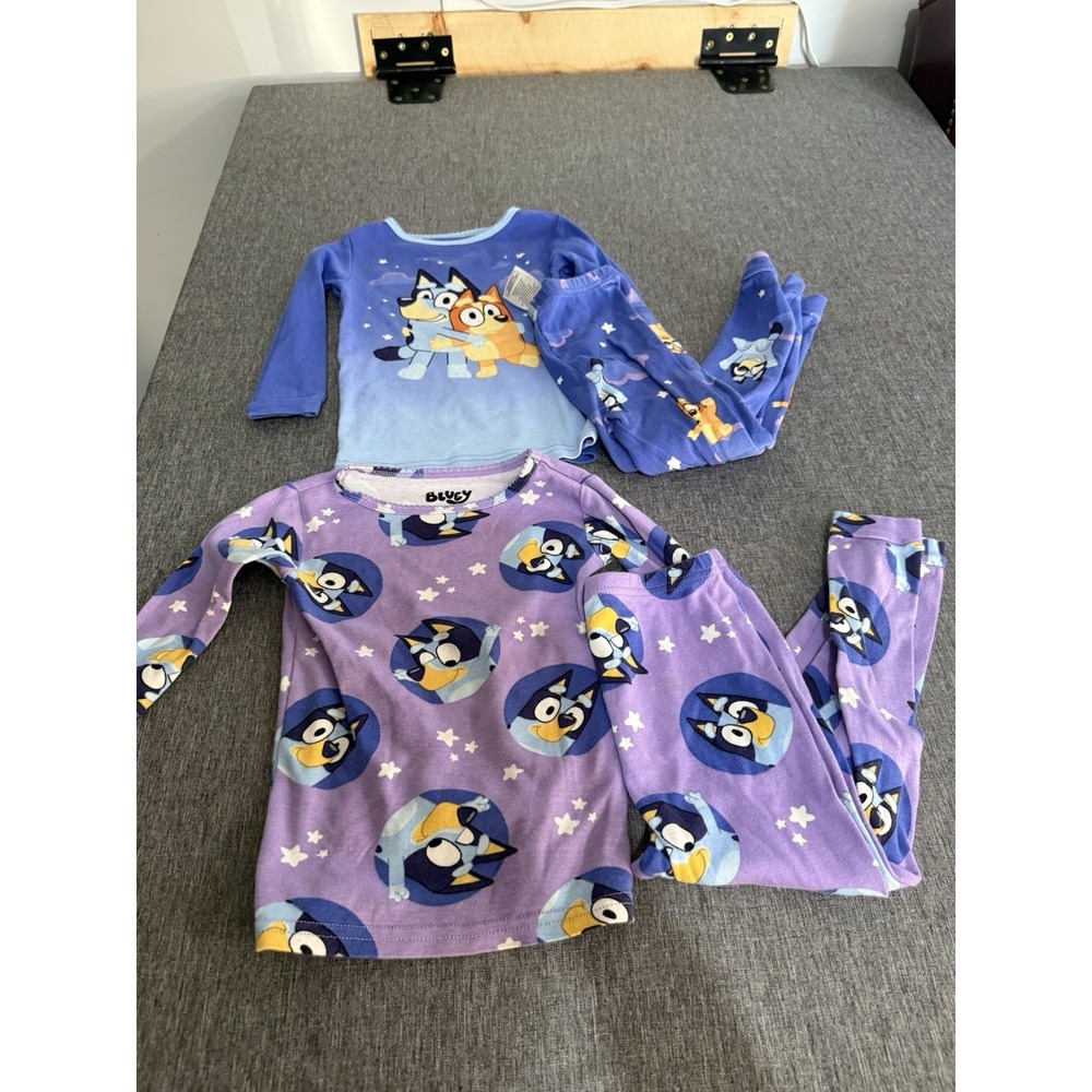 Bluey Bundle Of 2 4T Pajama Sets 100% Cotton